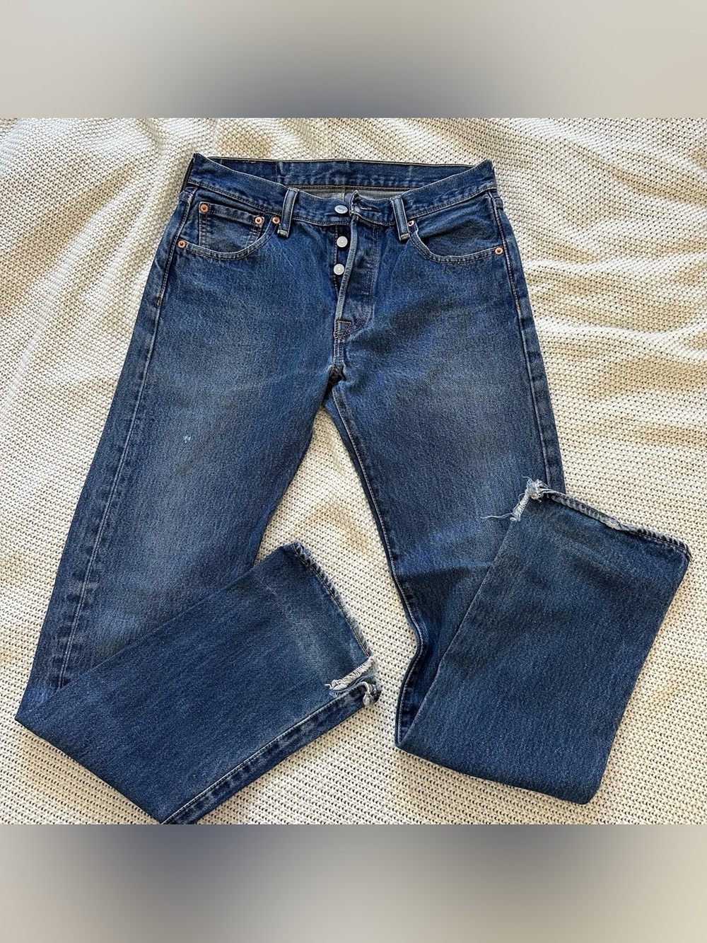 Levi’s 501 Women’s Distressed Straight Leg Jeans W30 L34